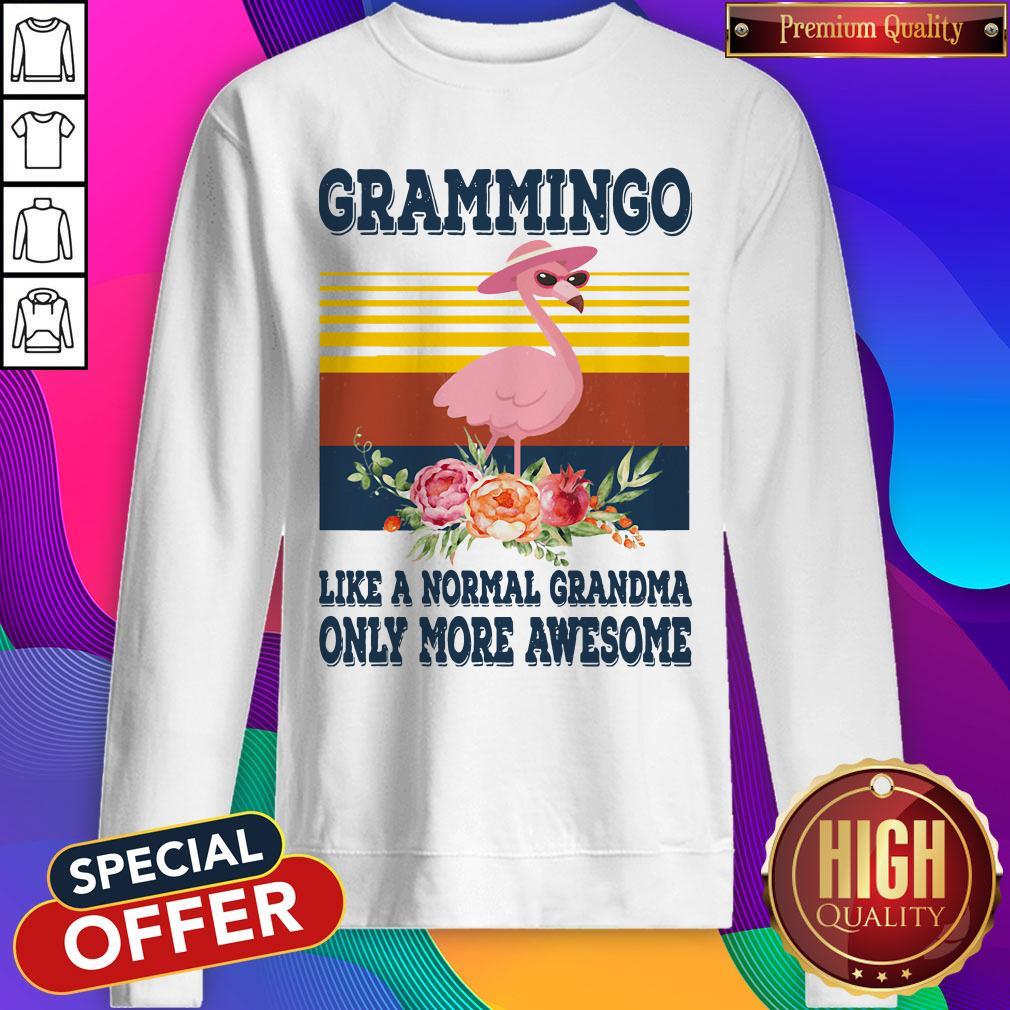 Grammingo Like A Normal Grandma Only More Awesome Vintage Shirt - Image 2