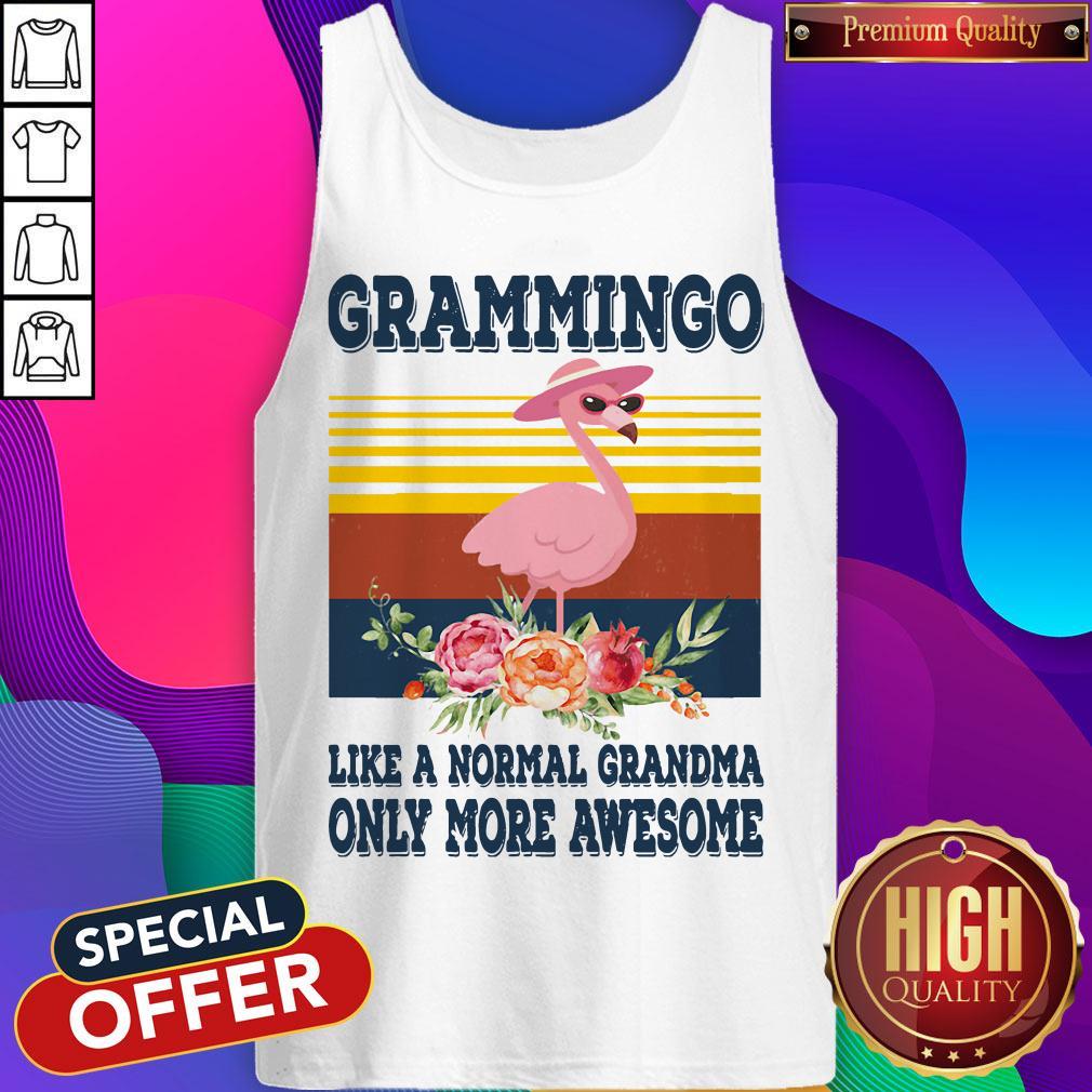 Grammingo Like A Normal Grandma Only More Awesome Vintage Shirt - Image 3
