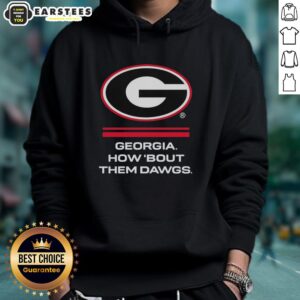 Alternative view of Hot Georgia Bulldogs How Bout Them Dawgs Big Logo T-Shirt
