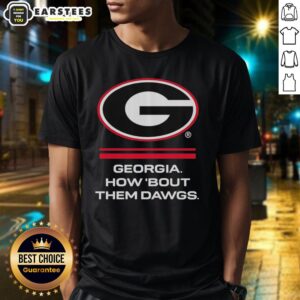 Hot Georgia Bulldogs How Bout Them Dawgs Big Logo T-Shirt