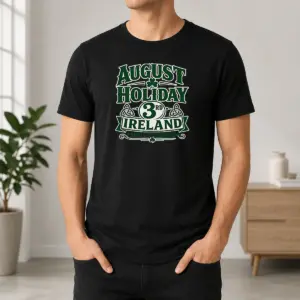 Awesome August Holiday Ireland Family Celebration Silhouette Shirt