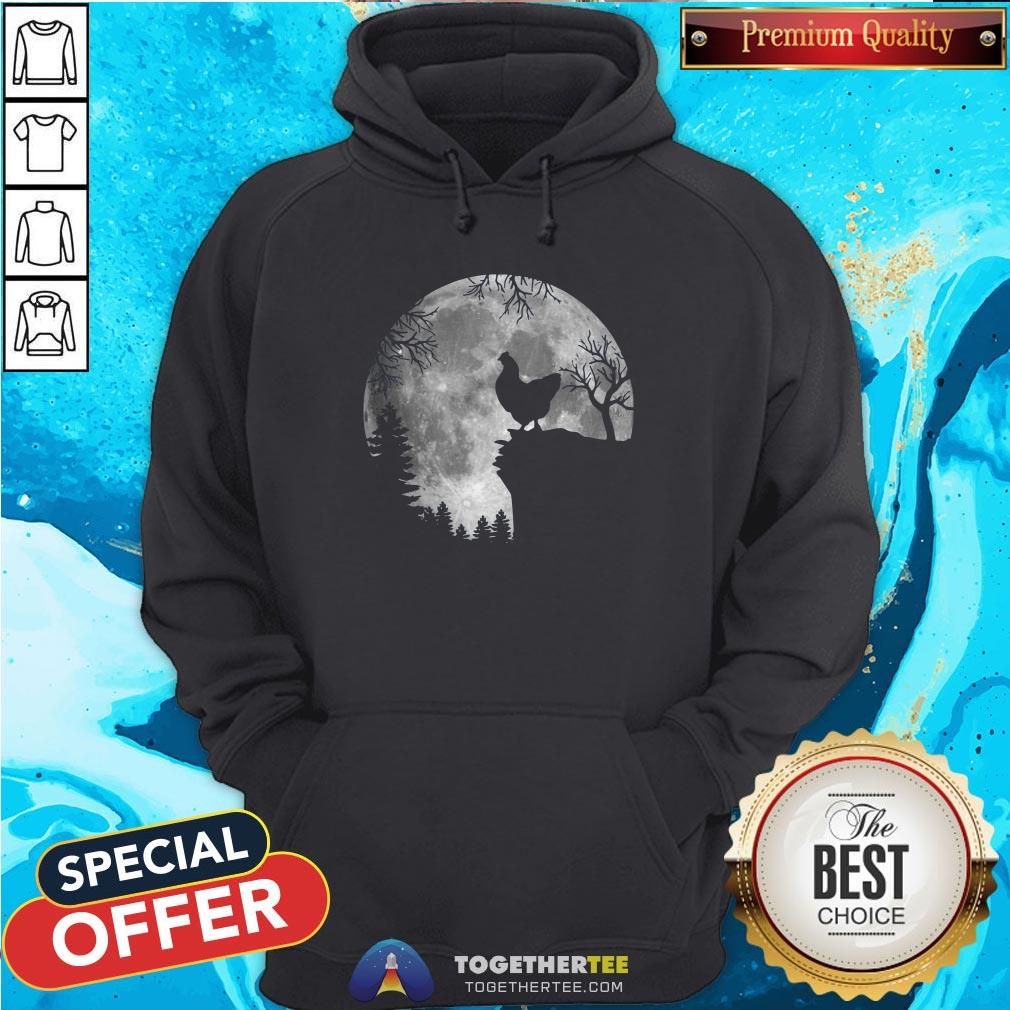 Nice Chicken Black Moon Halloween Shirt - Image 5