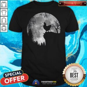 Nice Chicken Black Moon Halloween Shirt