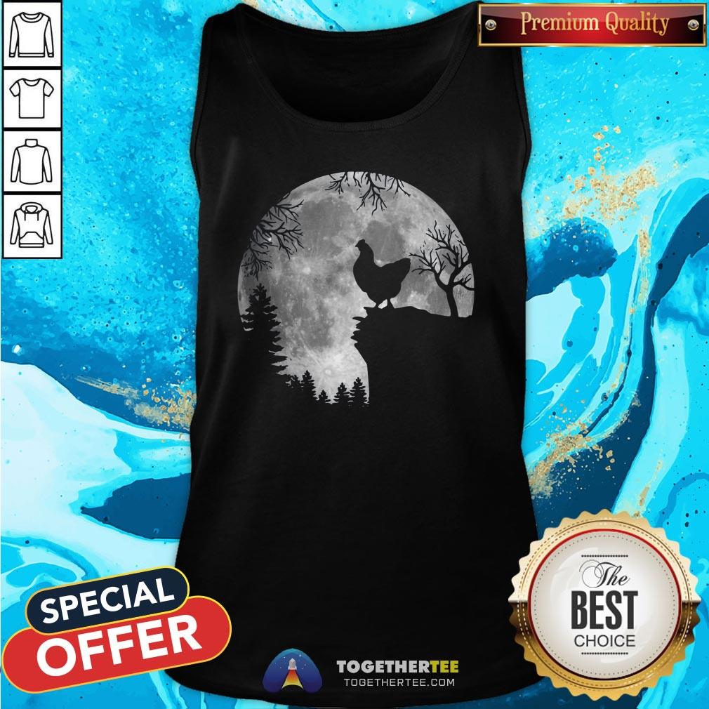 Nice Chicken Black Moon Halloween Shirt - Image 3