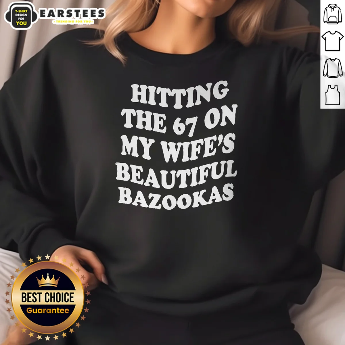 Funny Hitting The 67 On My Wife'S Beautiful Bazookas Shirt - Image 4