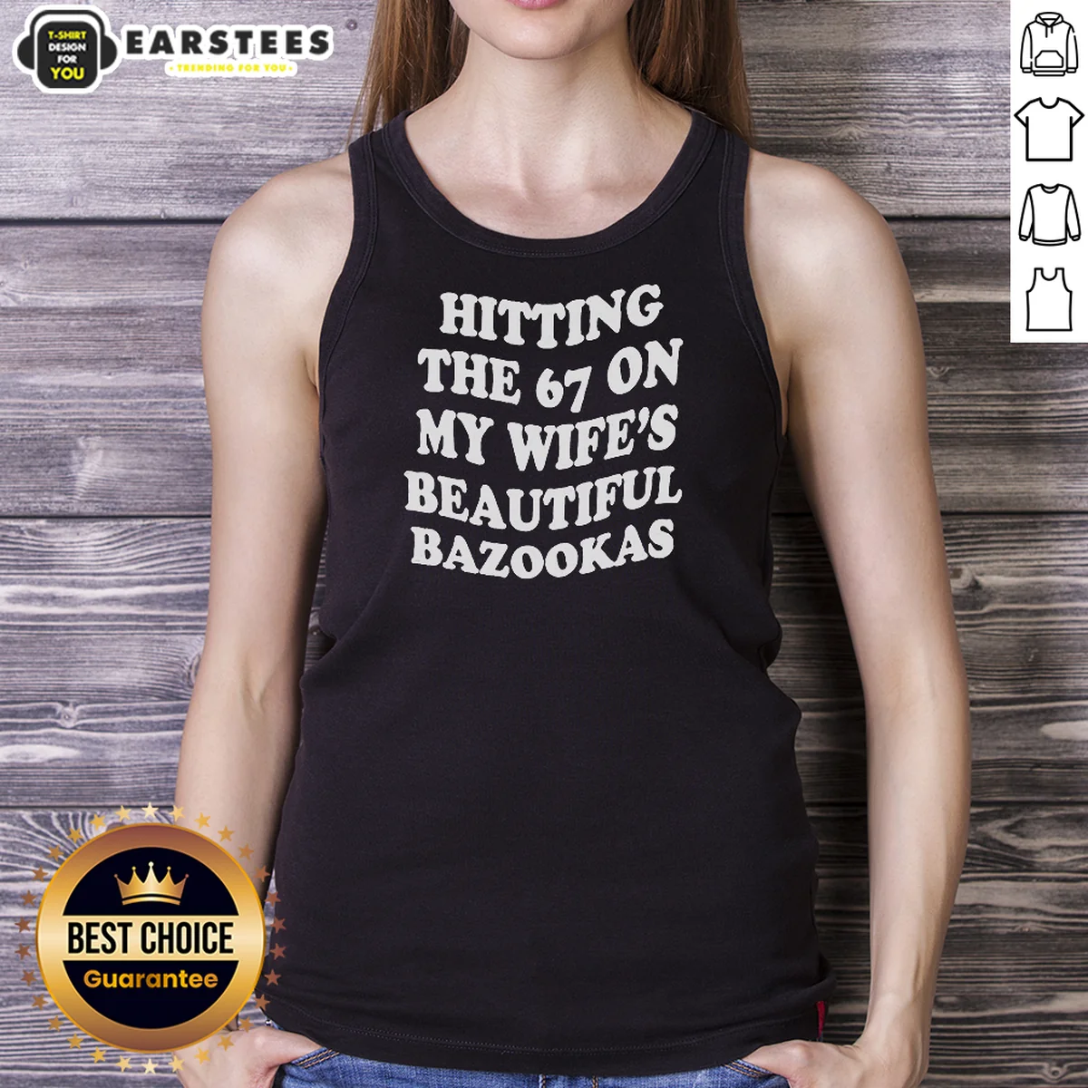 Funny Hitting The 67 On My Wife'S Beautiful Bazookas Shirt - Image 5