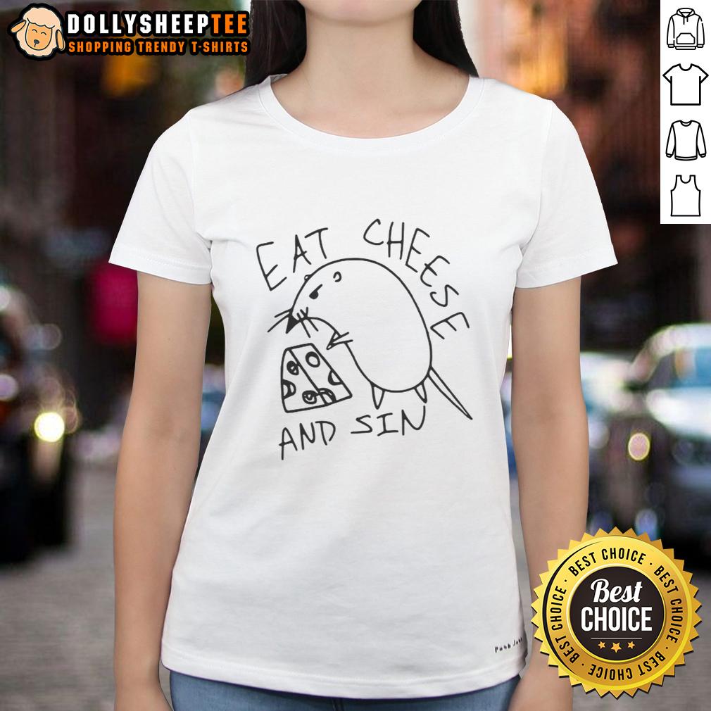 Premium Rat Eat Cheese And Sin T-Shirt - Image 2