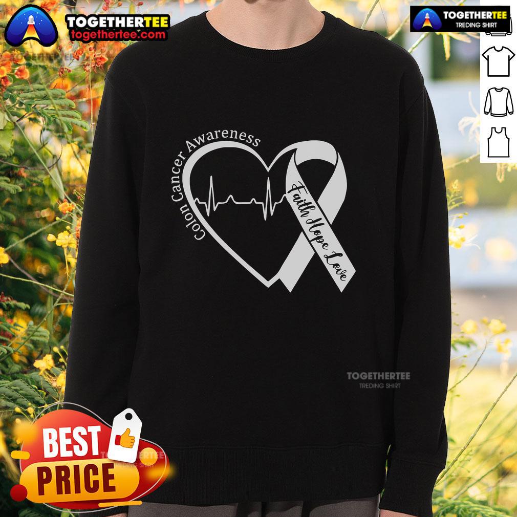 Top Colorectal Colon Cancer Awareness Ribbon Colonoscopy T-Shirt - Image 5