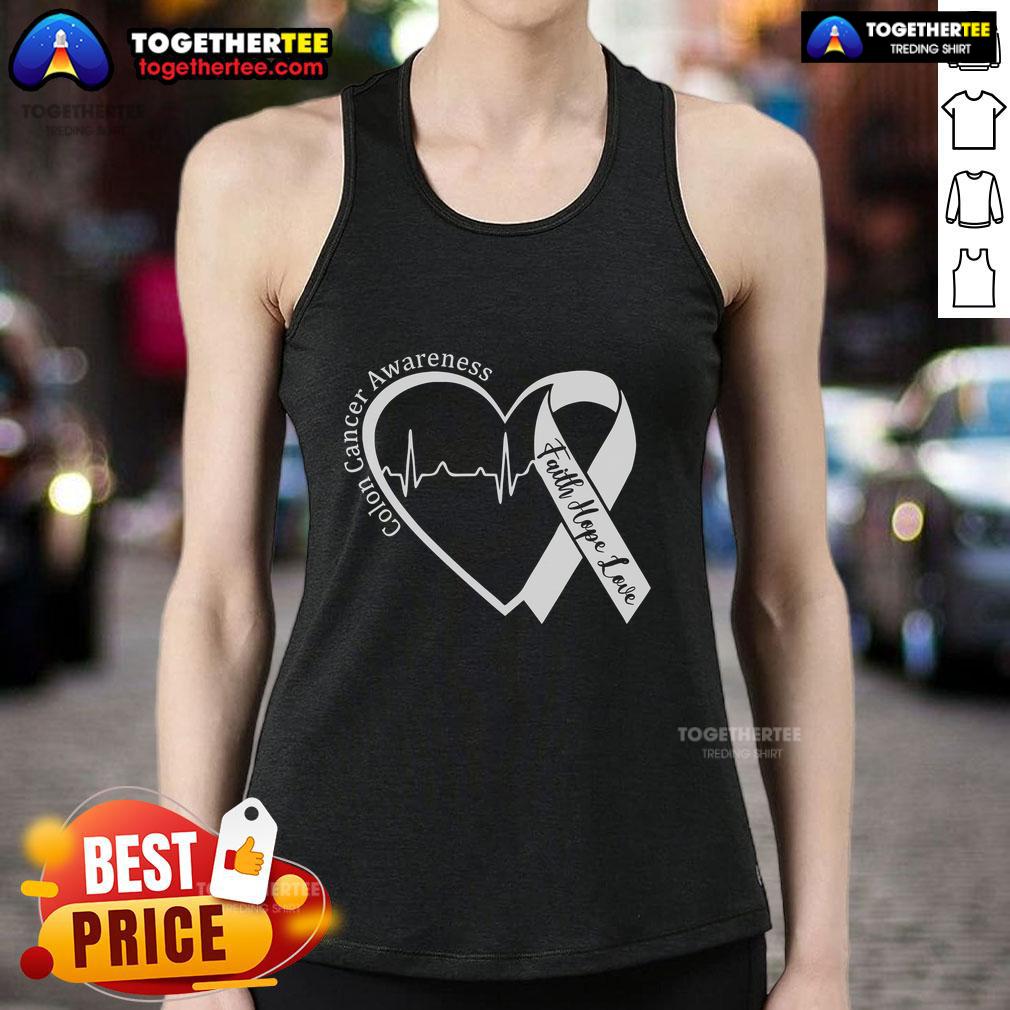 Top Colorectal Colon Cancer Awareness Ribbon Colonoscopy T-Shirt - Image 4