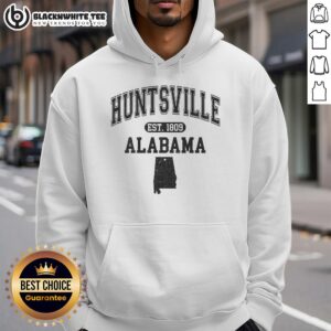 Alternative view of Top Huntsville Alabama Est 1809 Varsity T-Shirt