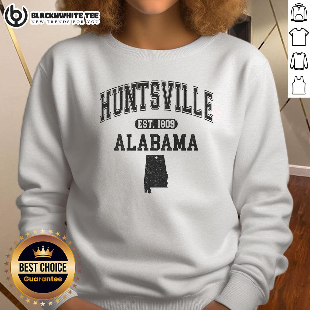 Top Huntsville Alabama Est 1809 Varsity T-Shirt - Image 5