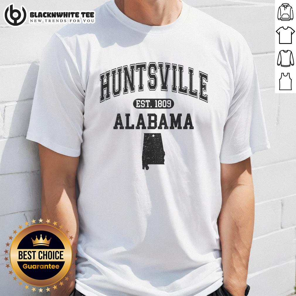 Top Huntsville Alabama Est 1809 Varsity T-Shirt