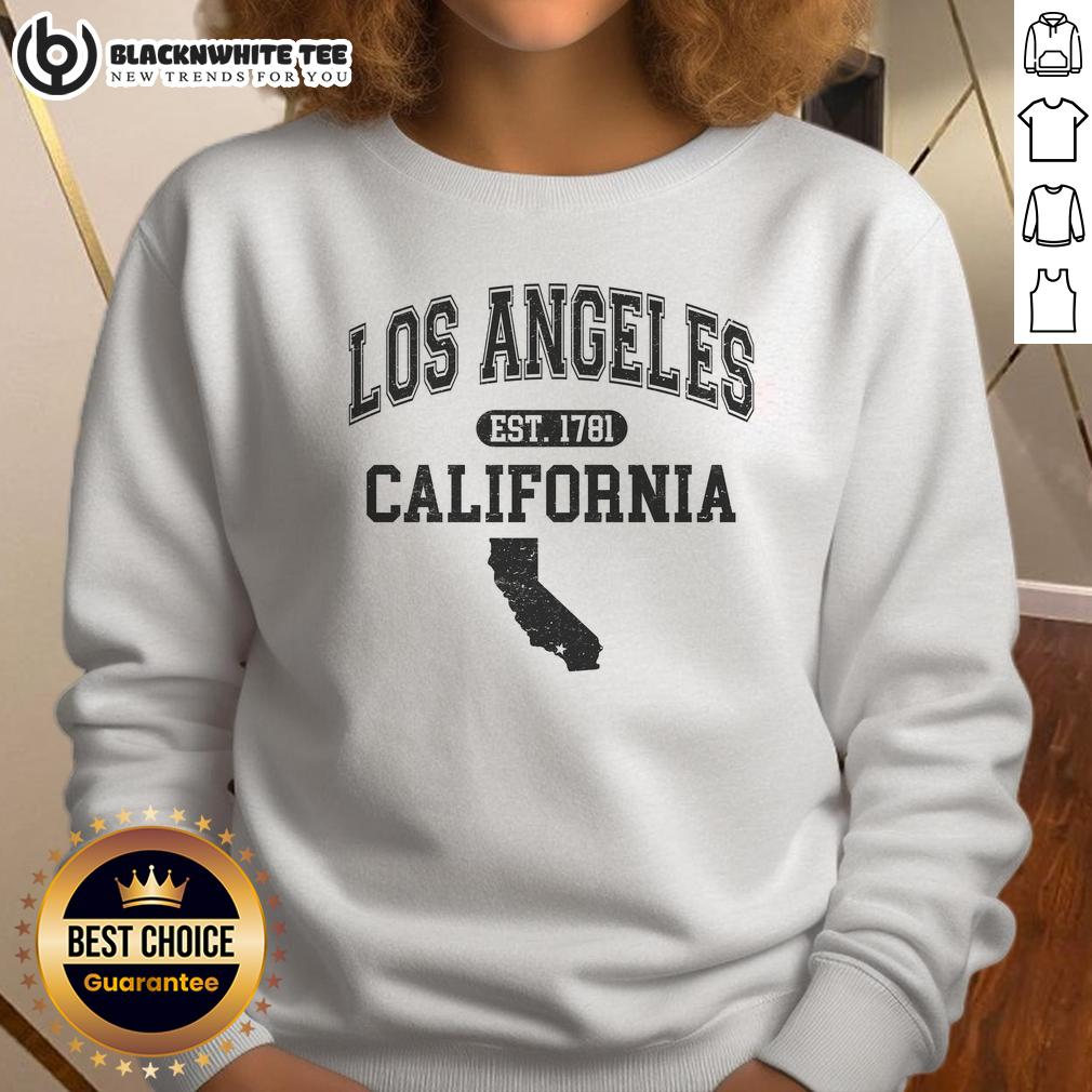 Top Los Angeles California Est 1781 Varsity T-Shirt - Image 5