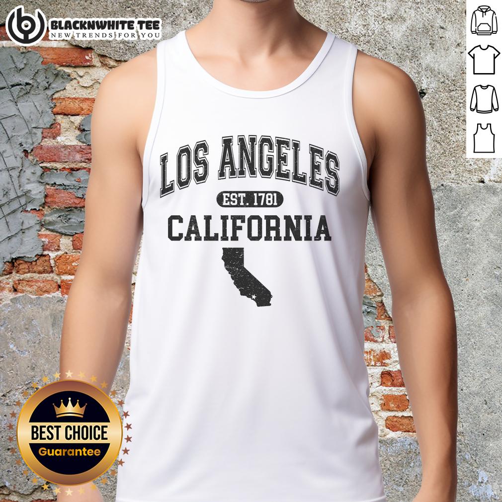 Top Los Angeles California Est 1781 Varsity T-Shirt - Image 4