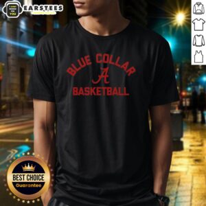 Awesome Alabama Crimson Tide Blue Collar Basketball T-Shirt