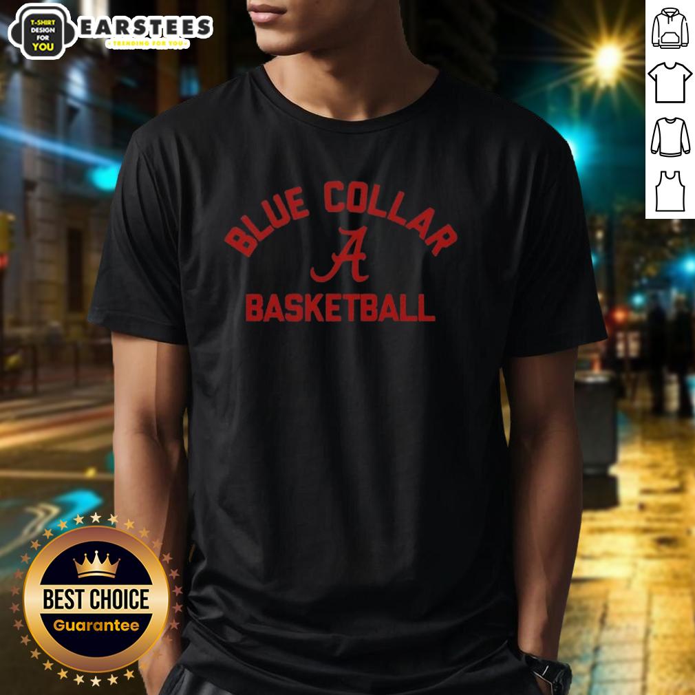 Awesome Alabama Crimson Tide Blue Collar Basketball T-Shirt