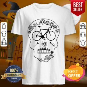 Cog Skull Bicycle Day Of Dead Dia De Los Muertos Shirt