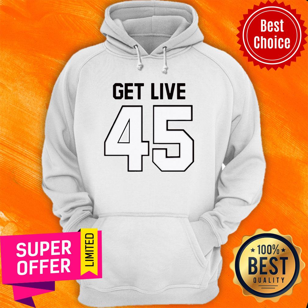 Funny Get Live 45 Football TB Shirt - Image 2