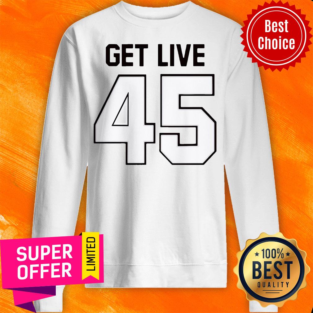 Funny Get Live 45 Football TB Shirt - Image 5