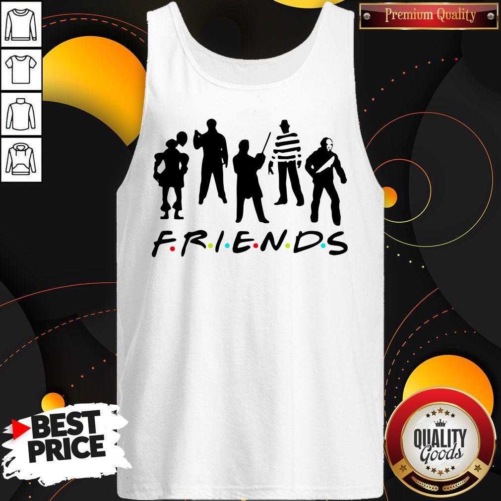 Official Halloween Horror Team Scary Movies Friends Shirt - Image 4
