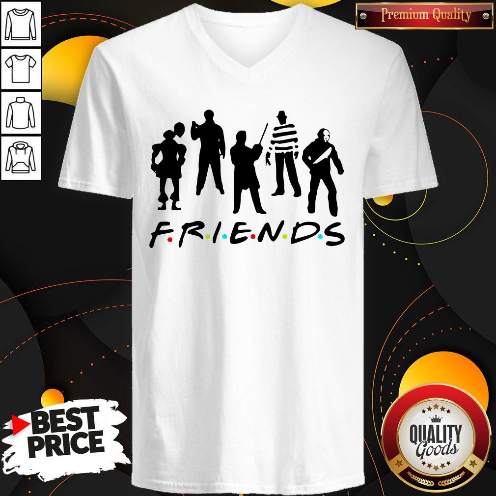 Official Halloween Horror Team Scary Movies Friends Shirt - Image 3