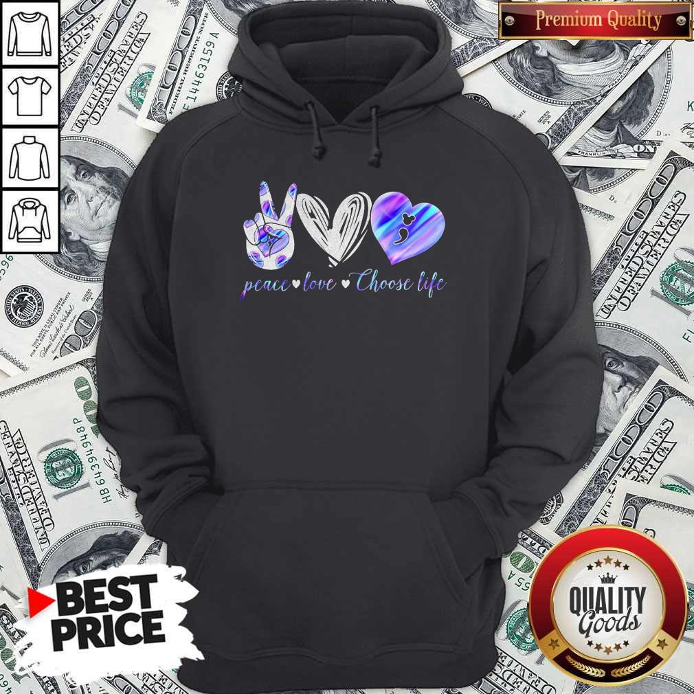 Peace Love Choose Life Mickey Mouse Shirt - Image 3