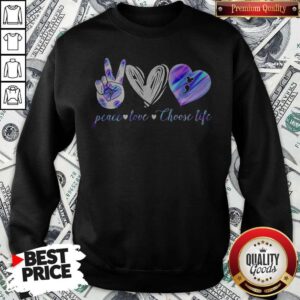 Alternative view of Peace Love Choose Life Mickey Mouse Shirt
