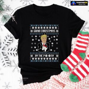 Grab Christmas By The Pussy Donald Trump Ugly Xmas T-Shirt