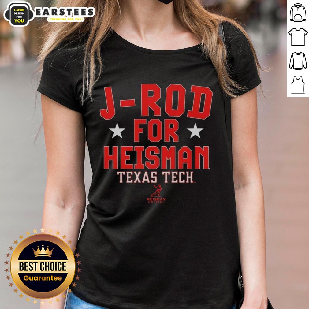 Nice J-Rod For Heisman Texas Tech Red Raiders Football Jacob Rodriguez T-Shirt - Image 3