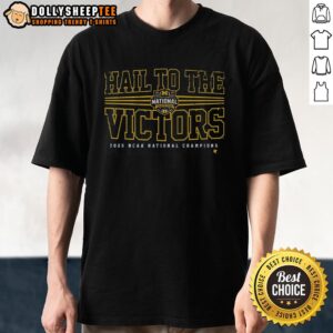 Nice Michigan Wolverines MBB 2026 National Champions Hail To The Victors T-Shirt