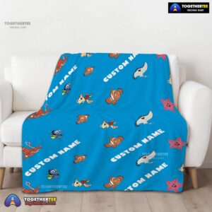 Alternative view of Official Disney Finding Nemo & Dory Characters Blanket Fleece Customized Blanket
