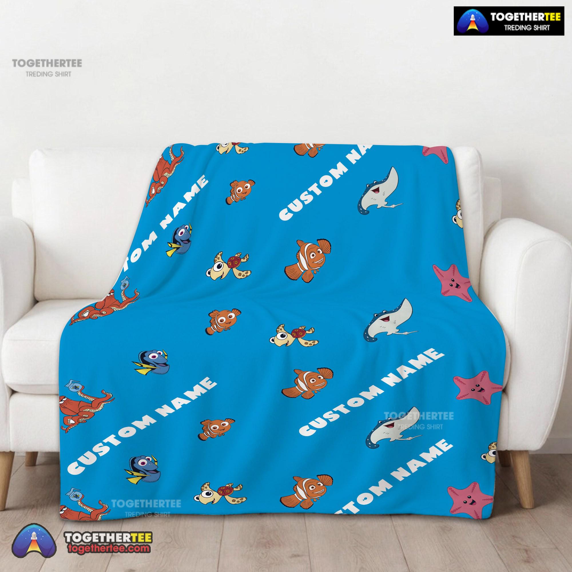Official Disney Finding Nemo & Dory Characters Blanket Fleece Customized Blanket - Image 2