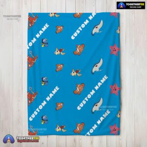 Official Disney Finding Nemo & Dory Characters Blanket Fleece Customized Blanket