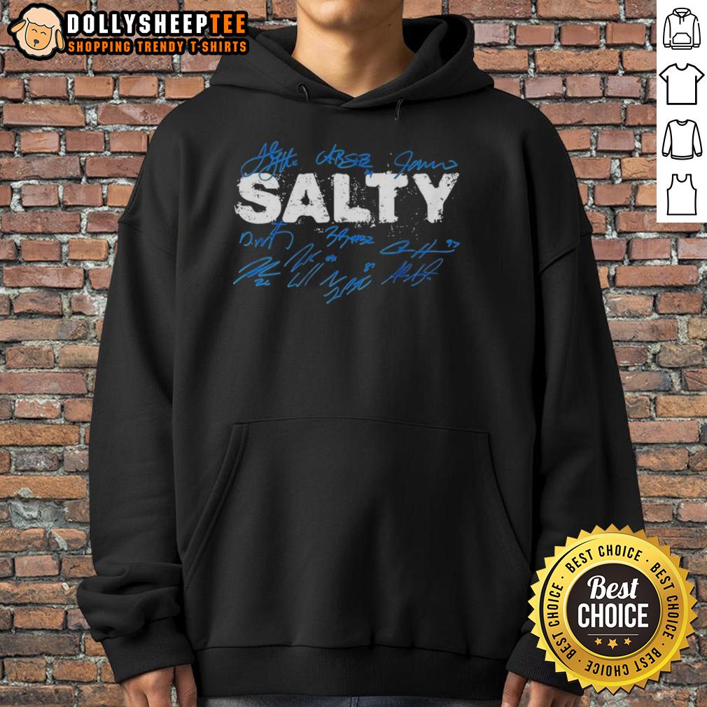 Premium Salty Detroit Lions Football Players Signature T-Shirt - Image 2