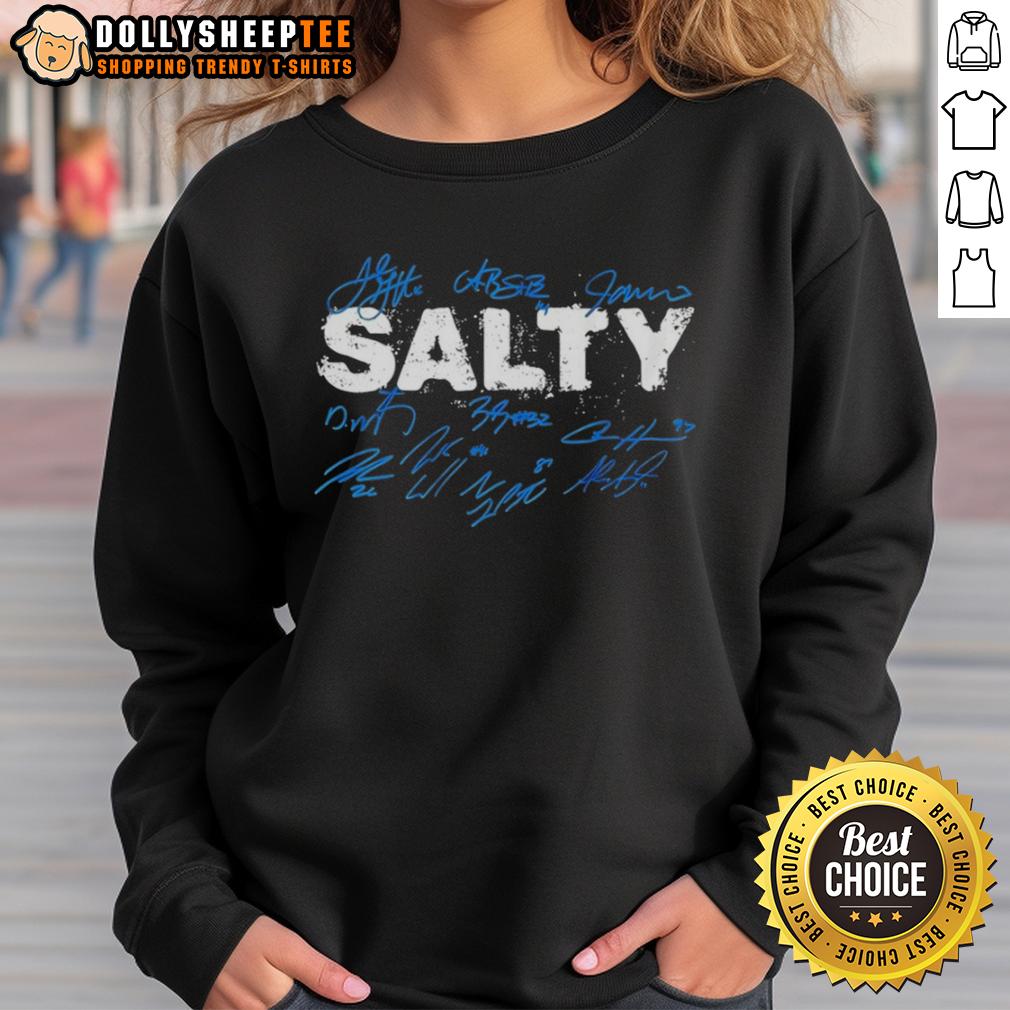 Premium Salty Detroit Lions Football Players Signature T-Shirt - Image 5