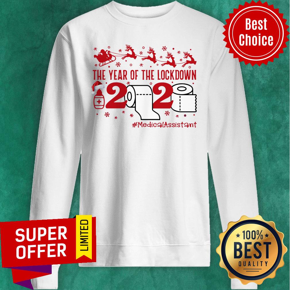 Awesome The Year Of The Lockdown 2020 #MedicalAssistant Christmas Shirt - Image 5