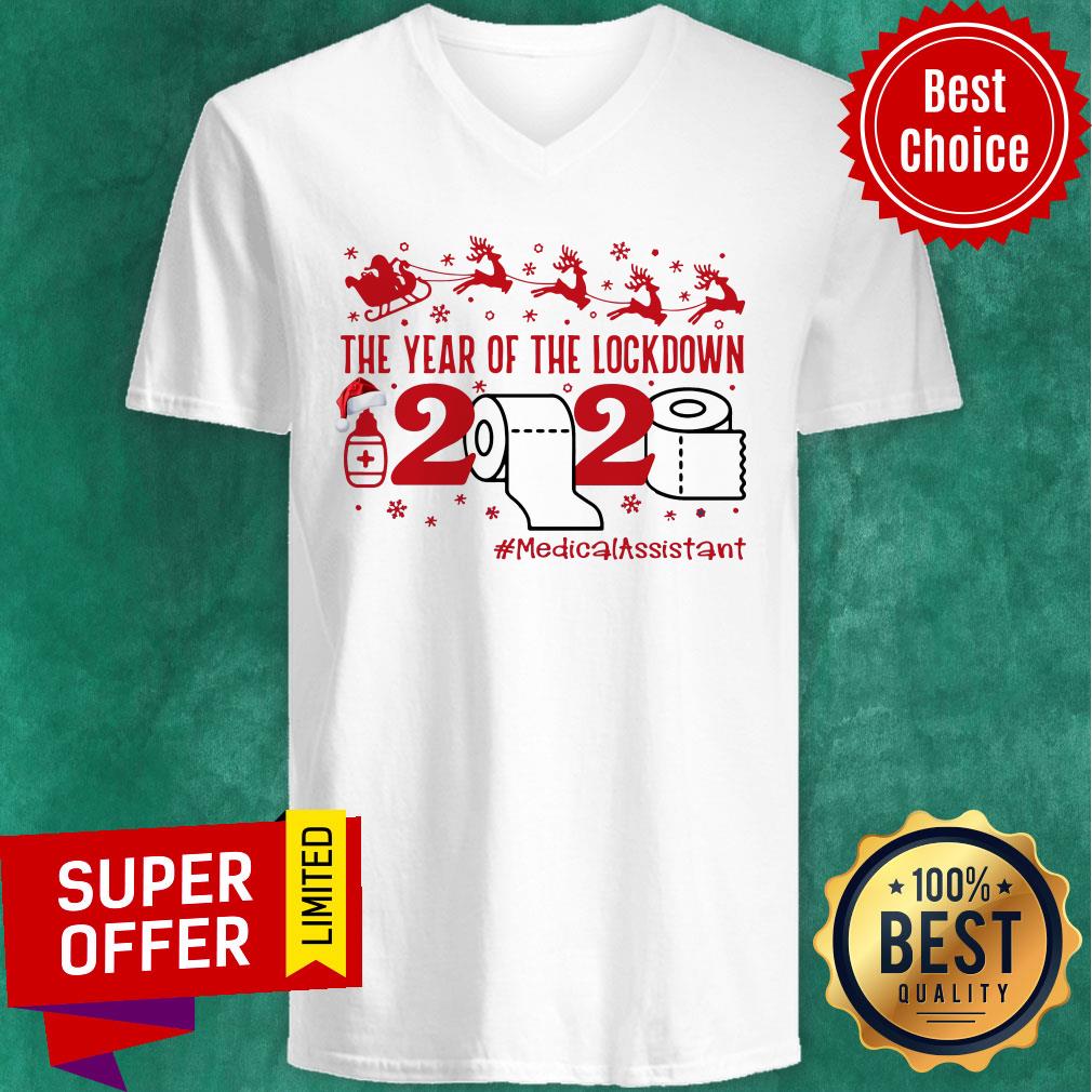 Awesome The Year Of The Lockdown 2020 #MedicalAssistant Christmas Shirt - Image 3