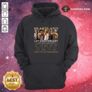 Alternative view of Funny Heartland 14th Anniversary 2007 2021 Thank You For The Memories Signatures Shirt
