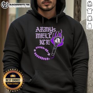 Alternative view of Funny BTS Armys Melt Ice Power In Community Lightstick T-Shirt