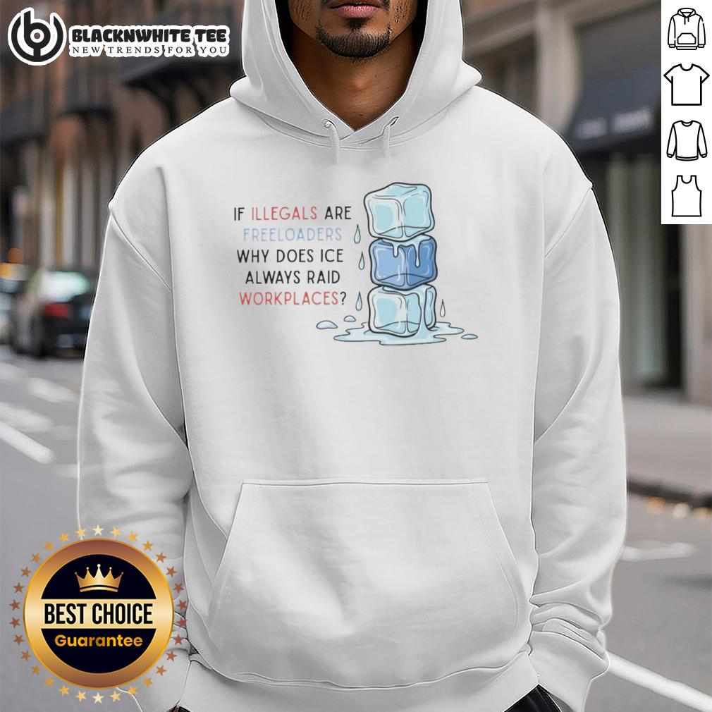 Good ICE Raids Workplaces If Illegals Are Freeloaders Why Does ICE Always Raid Workplaces T-Shirt - Image 2