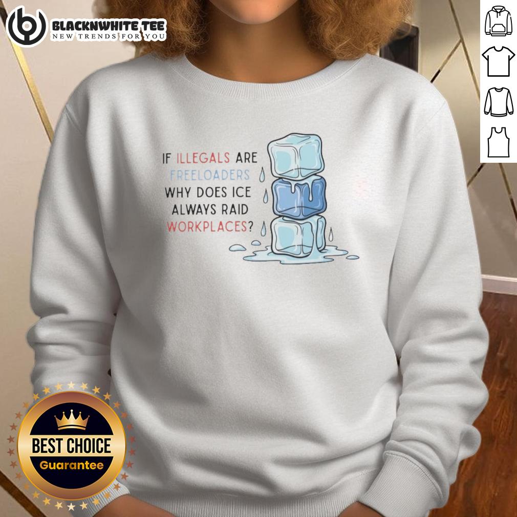 Good ICE Raids Workplaces If Illegals Are Freeloaders Why Does ICE Always Raid Workplaces T-Shirt - Image 5