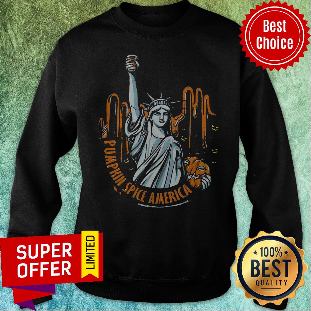 Top Pumpkin Spice Of America Pumpkin Halloween Evil Shirt - Image 5