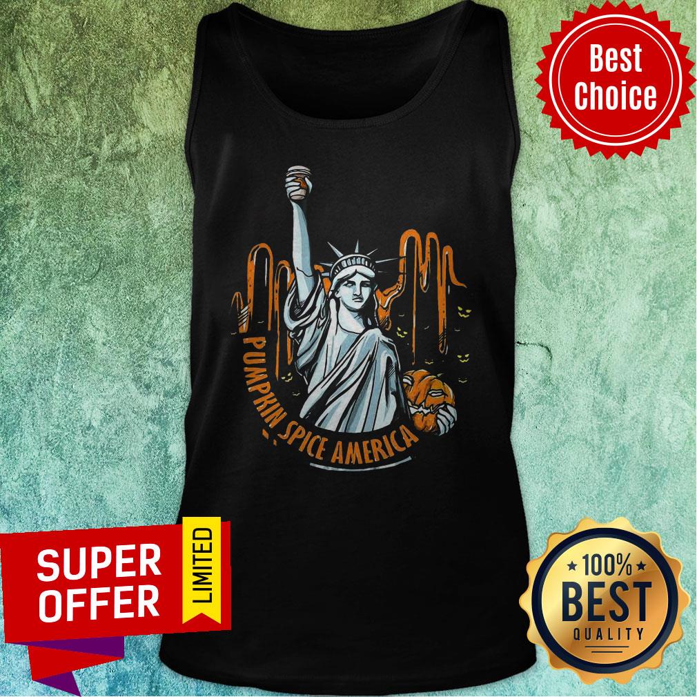 Top Pumpkin Spice Of America Pumpkin Halloween Evil Shirt - Image 4