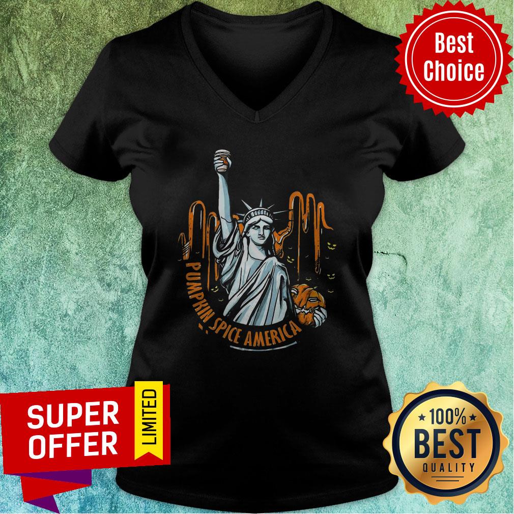 Top Pumpkin Spice Of America Pumpkin Halloween Evil Shirt - Image 3