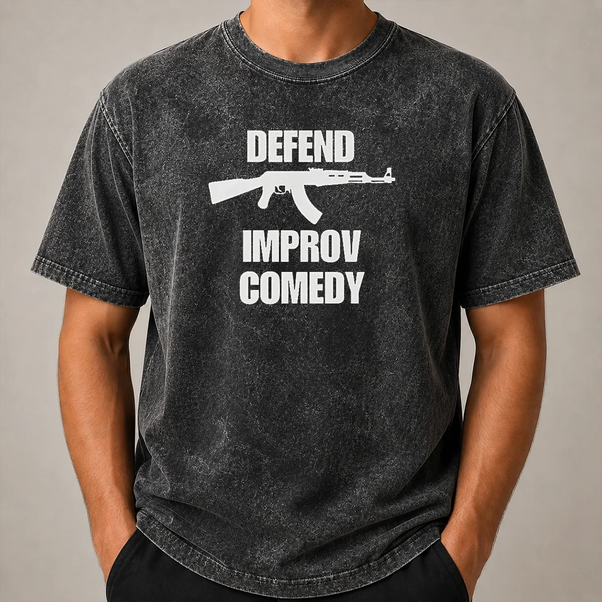 Funny Defend Improv Comedy Shirt - Image 8
