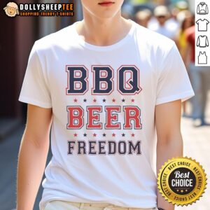 Good BBQ Beer Freedom Stars T-Shirt