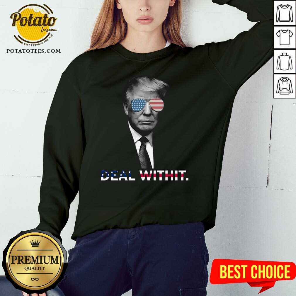 Funny Donald Trump Deal Withit American Flag Shirt - Image 4