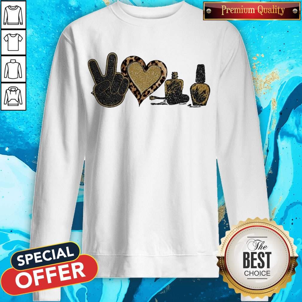 Official Peace Love Nails Diamond Shirt - Image 5