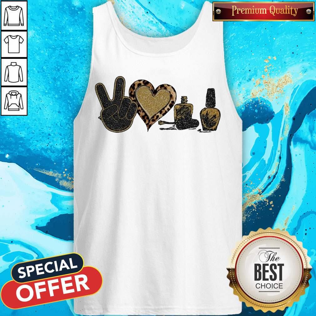 Official Peace Love Nails Diamond Shirt - Image 4