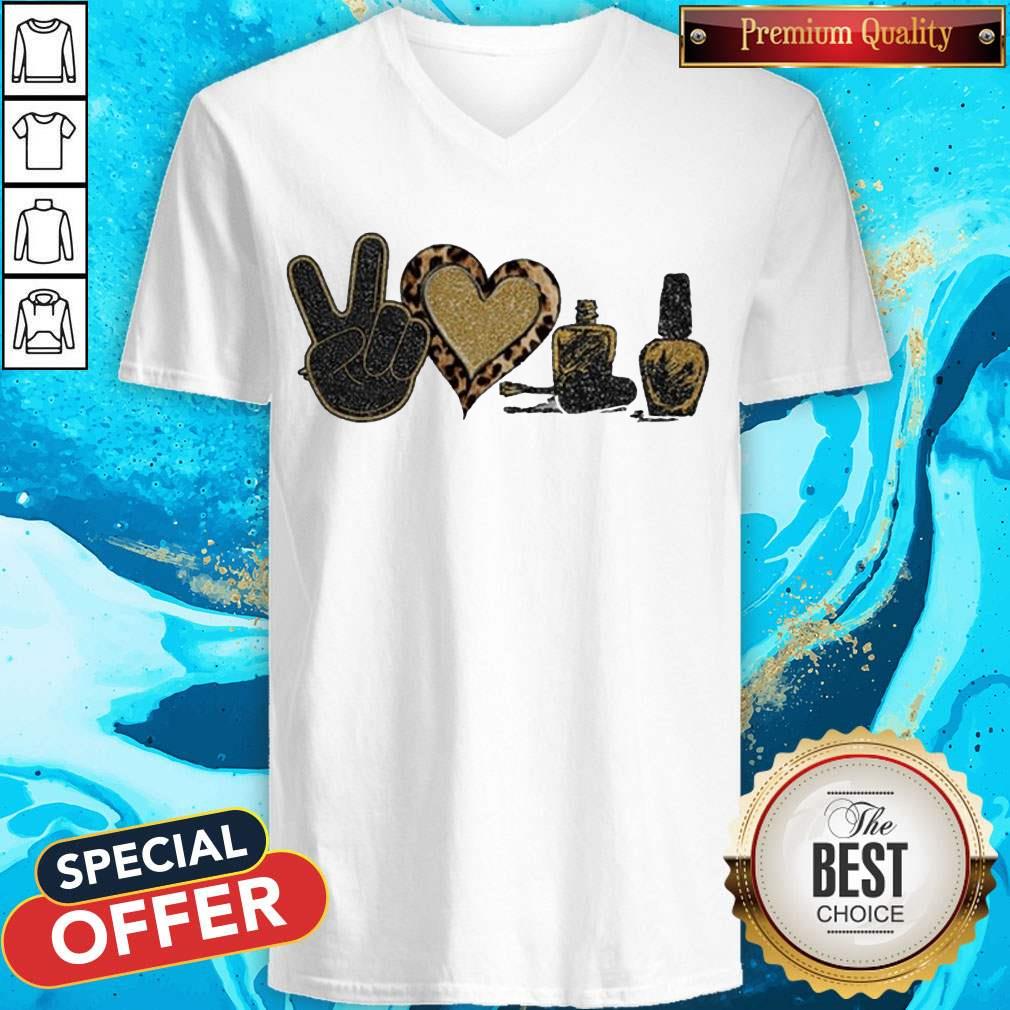 Official Peace Love Nails Diamond Shirt - Image 3